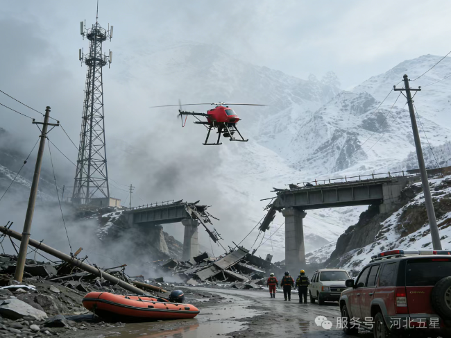 跨越“三斷”絕境，架起空中生命線！河北五星“瓦爾特·紅色之鷹”守護應急通信